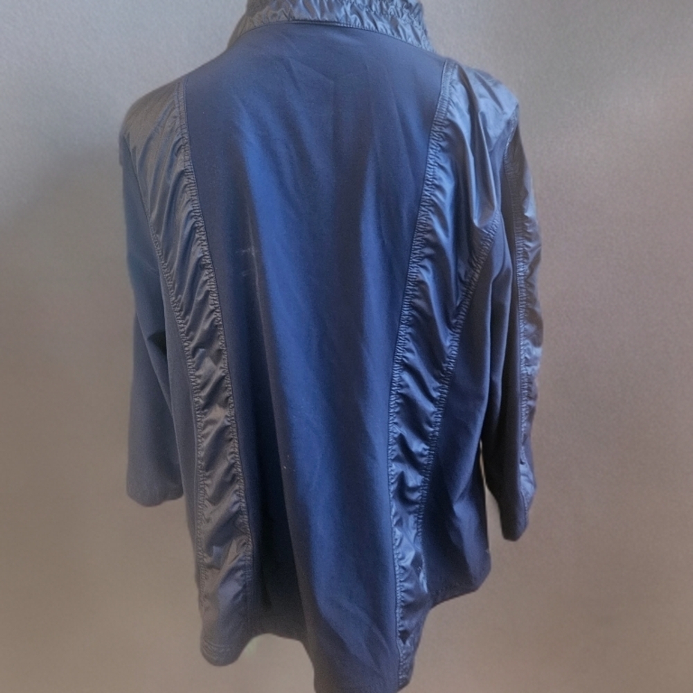 Chico's Navy Bomber Jacket - Picture 2 of 4
